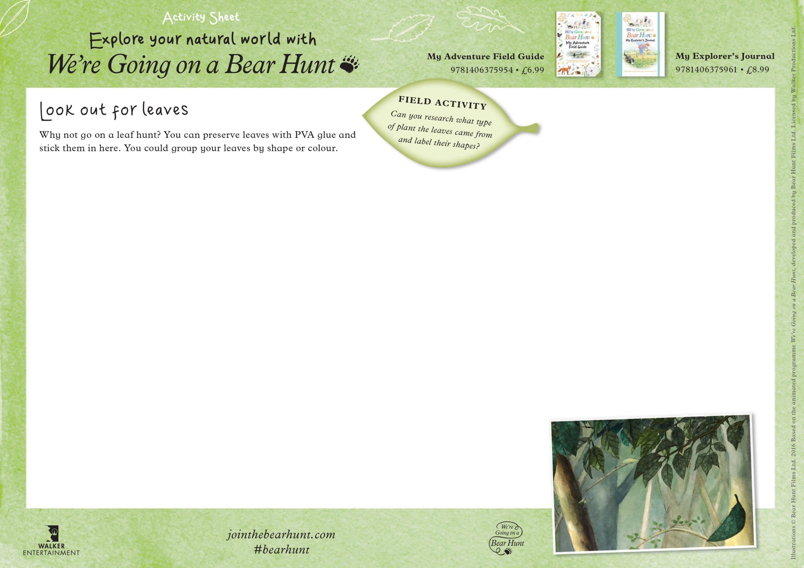 Bear Hunt Activity Sheet - Image 3