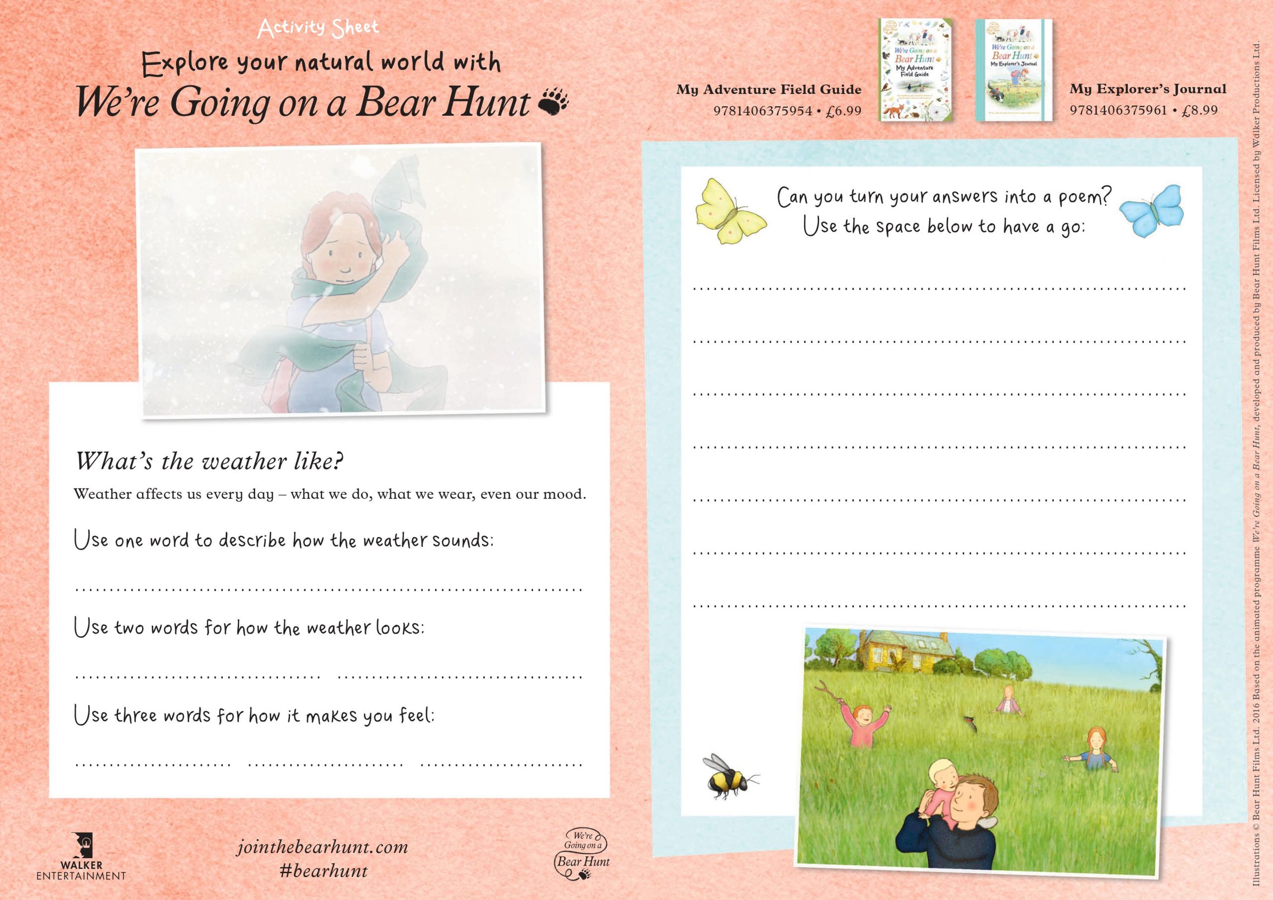 Bear Hunt Activity Sheet - Image 2
