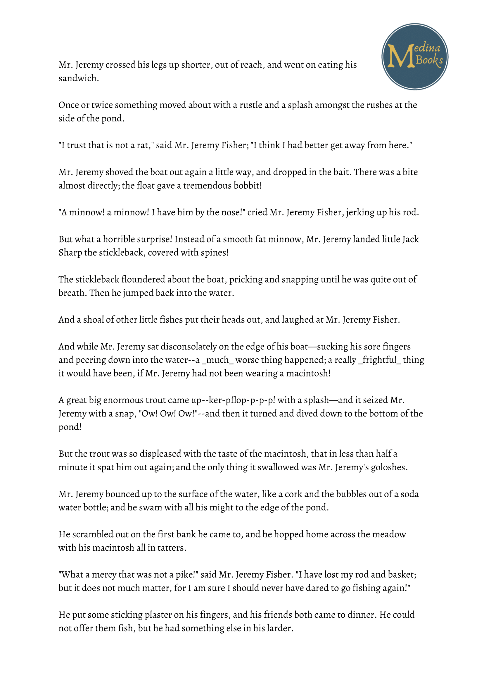 The Tale of Jeremy Fisher Read-Along Sheet - Image 3